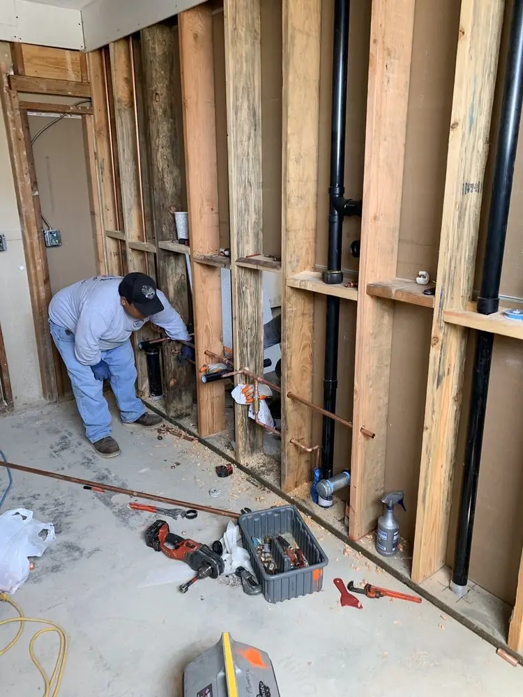 Commercial rough-in plumbing for Gas Line Repair in Carriage Stop